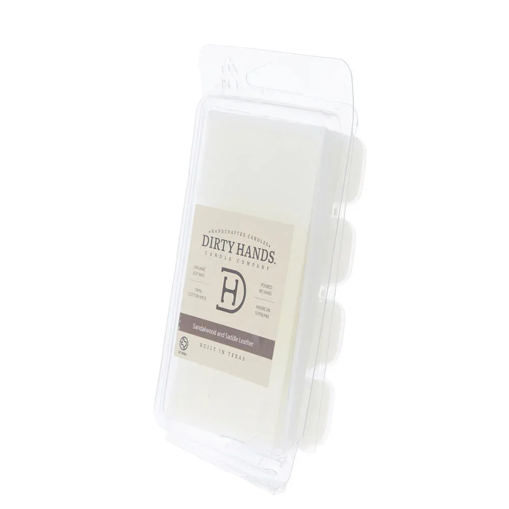 Dirty Hands Candle Company 4oz Sandalwood/Saddle Leather Melt - Image 2