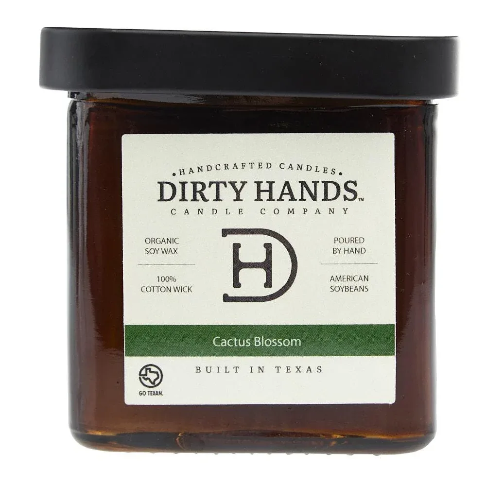 Dirty Hands Candle Company Cactus Blossom Square Candle