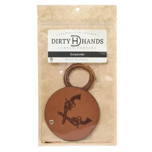 Dirty Hands Candle Company Gunpowder Crossed Guns Freshener