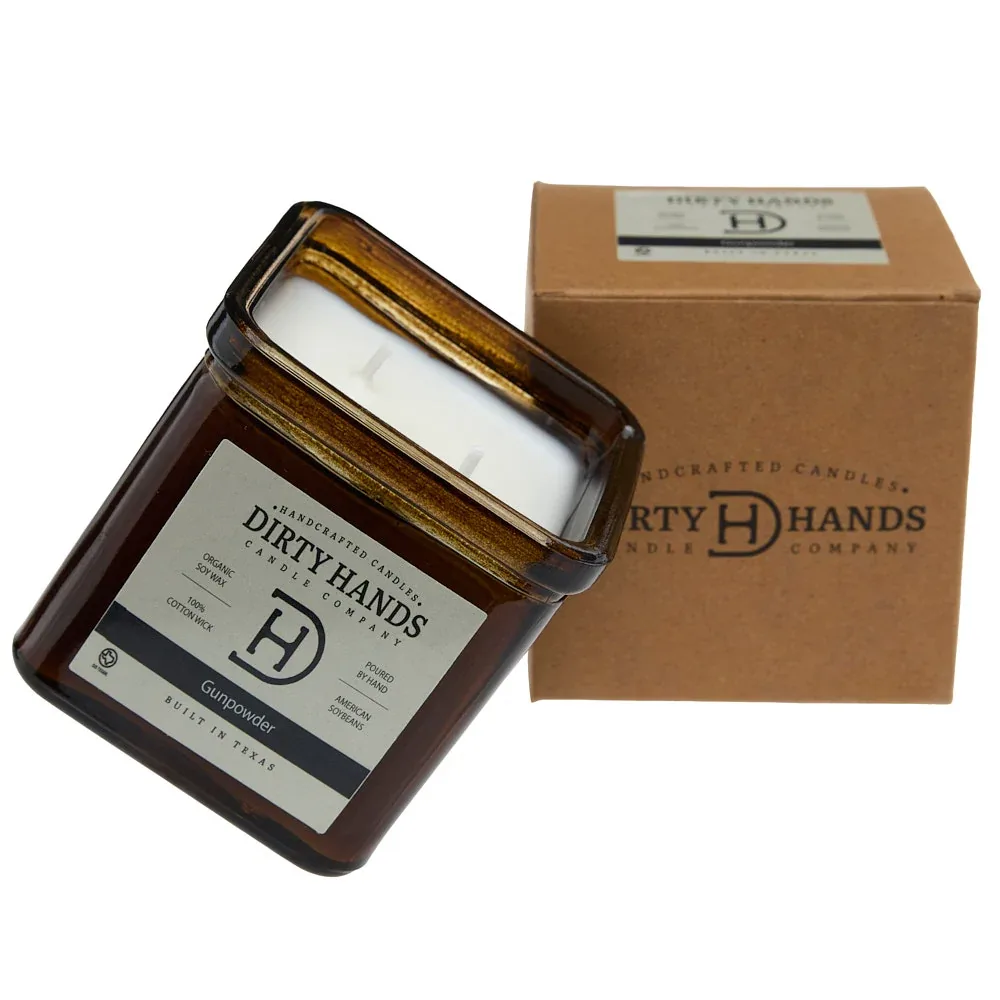 Dirty Hands Candle Company Gunpowder Square Candle - Image 2