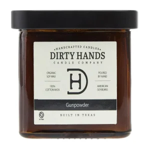 Dirty Hands Candle Company Gunpowder Square Candle