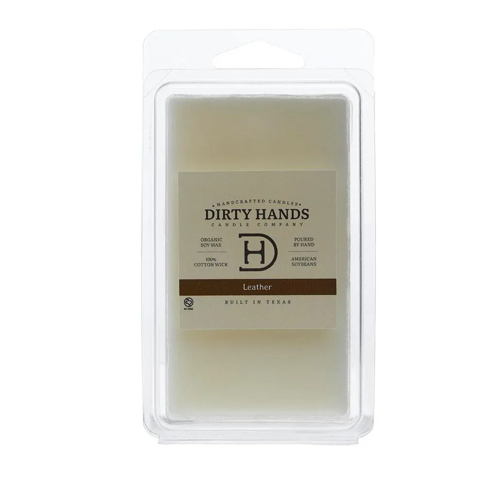 Dirty Hands Candle Company Leather Wax Melt