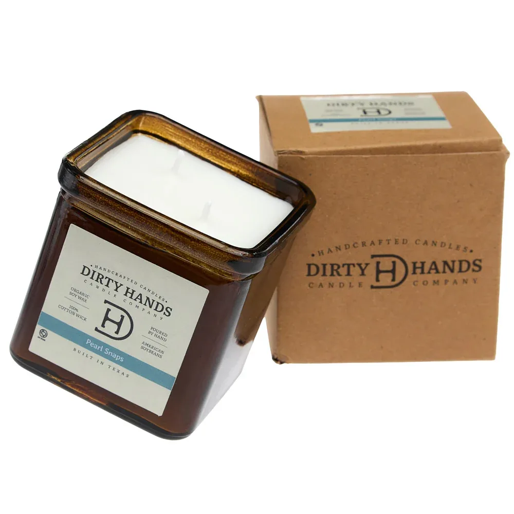 Dirty Hands Candle Company Pearl Snaps Square Candle - Image 2