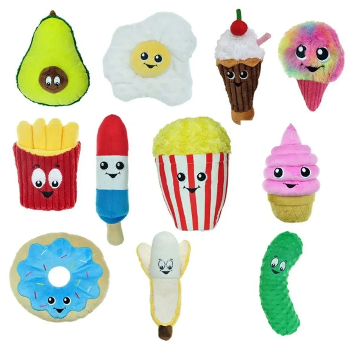 Dog Food Junkeez Plush Avocado Large
