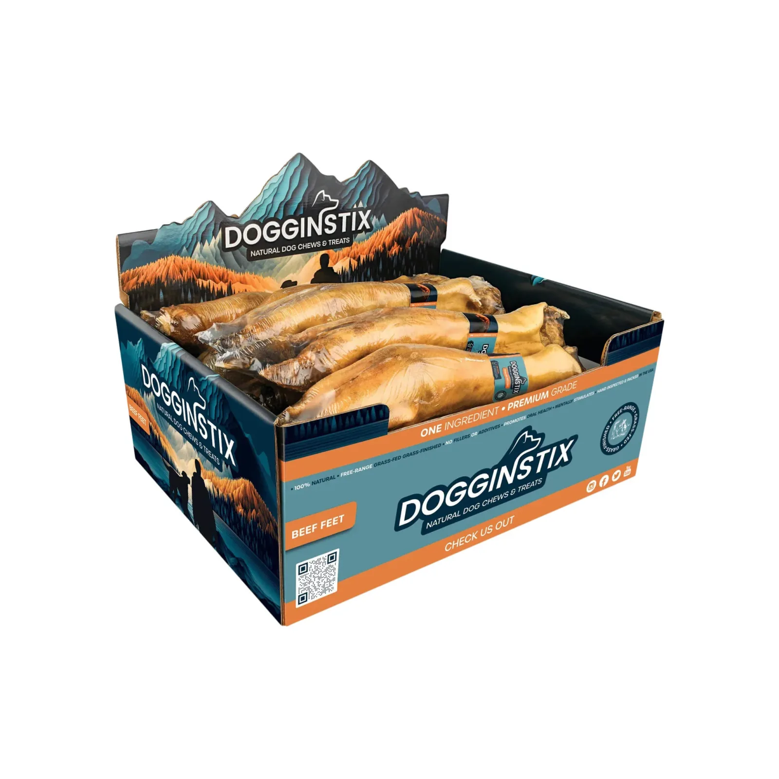 Dogginstix Beef Foot Dog Chew - Image 2