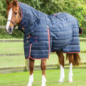 Domus 200g Combo Stable Rug Navy Check