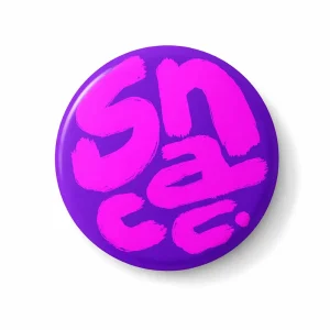 Doodlebawa 2 in 1 Snacc Pin Badge and Fridge Magnet