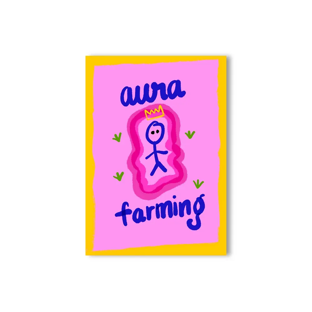 Doodlebawa Aura Farming Pocket Notebook A6 Notebook