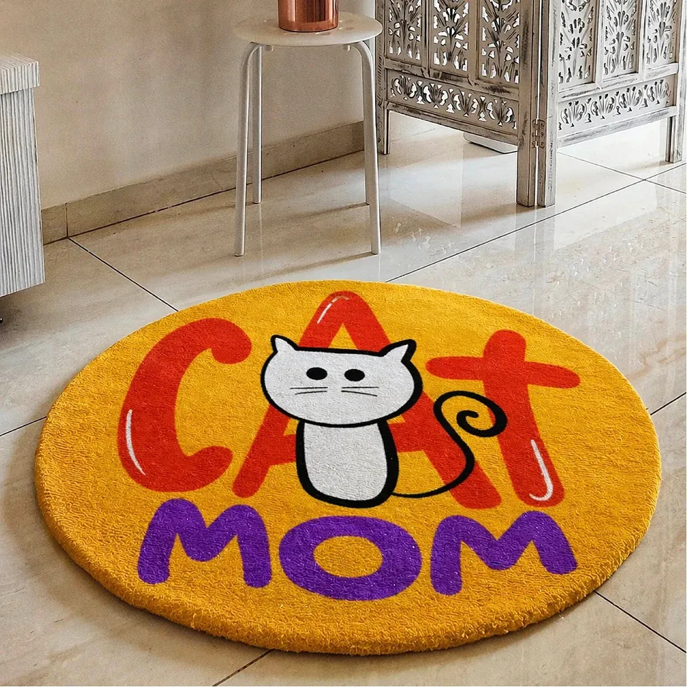 Doodlebawa Cat Mom Premium Wool Rug - Image 2