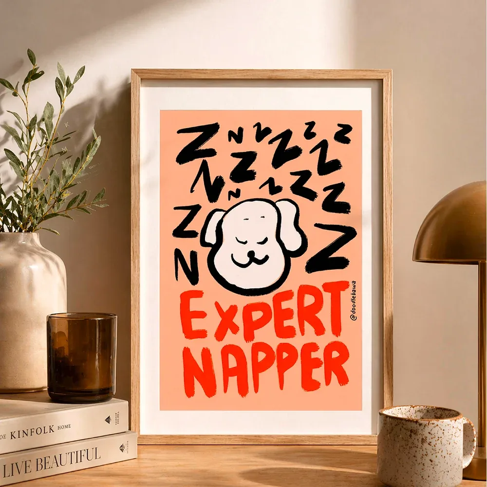 Doodlebawa Dog Life Cool Art Poster (Set of 4) - Image 2