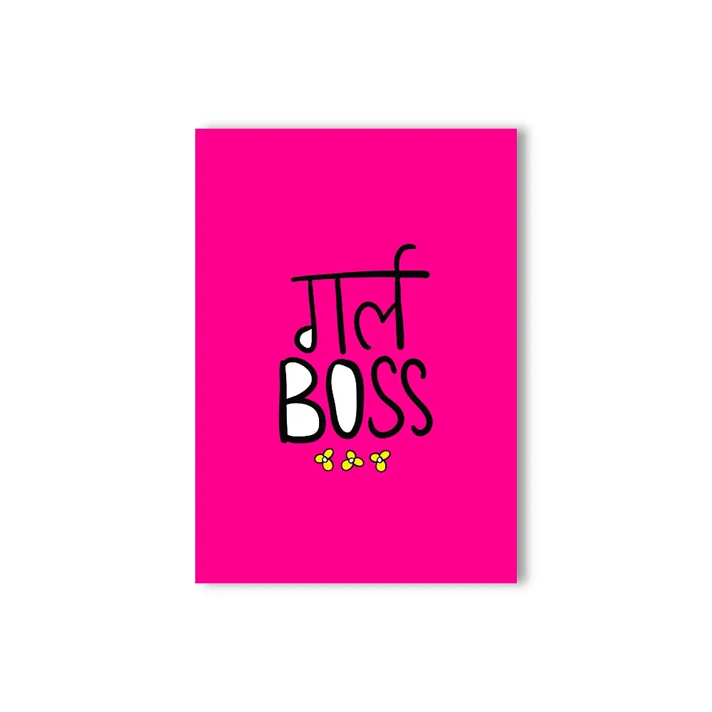 Doodlebawa Girl Boss Pocket Notebook A6 Notebook