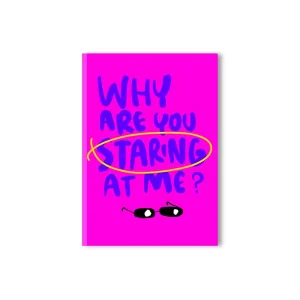 Doodlebawa Why are you staring at me? A5 Notebook