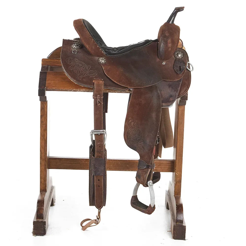 Double J Saddlery Used 14.5in Pozzi Pro Barrel Saddle - Image 2