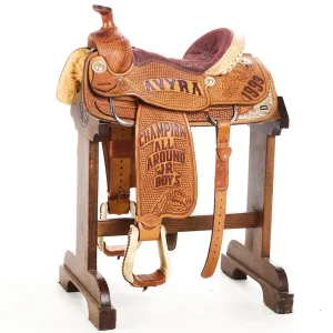 Double J Saddlery Used 15in AVYRA Trophy Team Roper