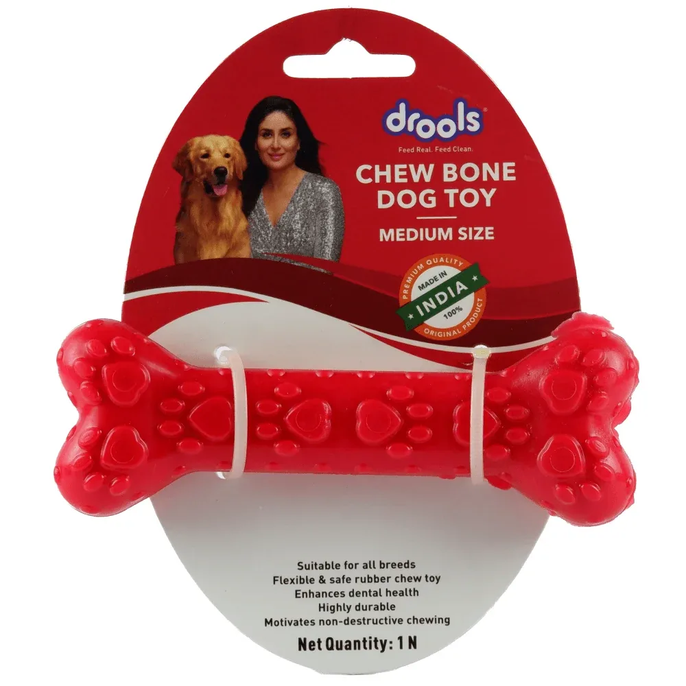 Drools Non Toxic Rubber Chew Bone Teething Toy for Puppies and Dogs | For Aggressive Chewers - Image 2