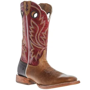 Durango Boots Mens PRCA Sand Tobacco Bison 13in Cayenne Top
