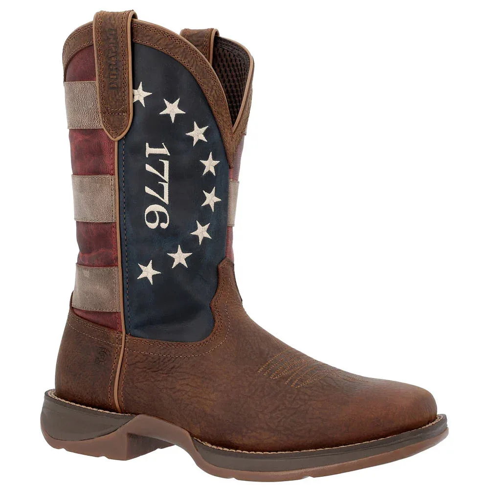 Durango Boots Men's Rebel American 250th Briar Pitstop Vamp 11in Top