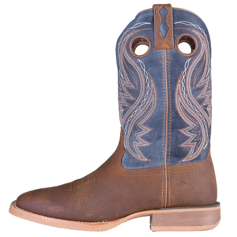 Durango Boots Men's Rebel Pro Adobe Brown Vamp 12in Denim Blue Top - Image 2