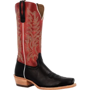 Durango Boots Women's Arena Pro Elite Black Onyx Vamp 13in Jasper Red Top