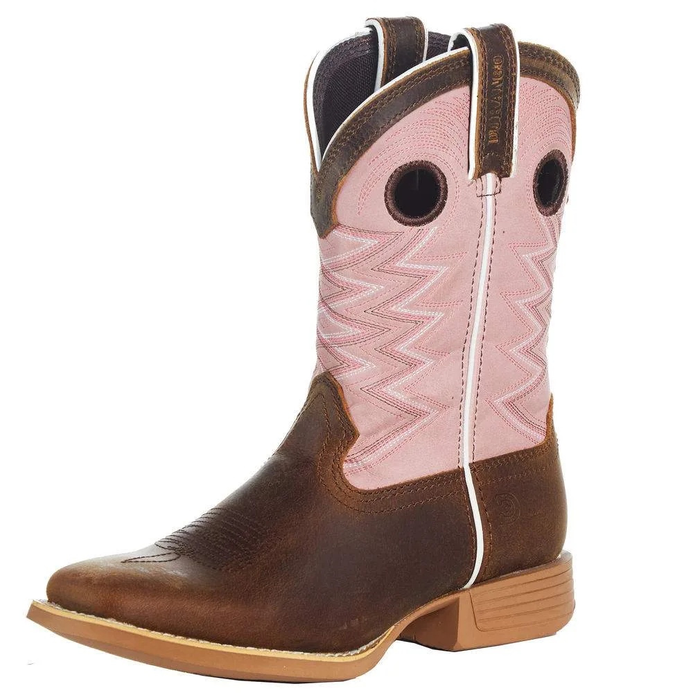 Durango Boots Youth Rebel Pro Chestnut BubbleGum Boot
