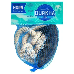 Durkha Odorless Buffalo Horn Tug Toy for Active Pups