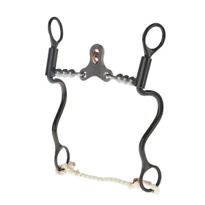 Dutton Bits 3 Piece Triangle Floating Spade Long Calvary with Solid Bead Mouth Piece