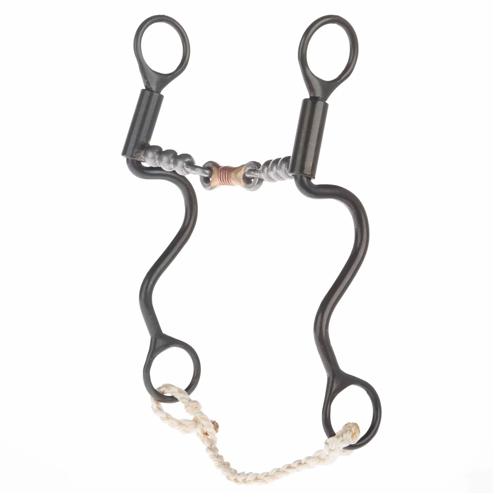 Dutton Bits Calvary Cheek Smooth Dogbone with Solid Bead Mouth Piece