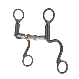 Dutton Bits Short S-Shank Smooth Dogbone with Solid Bead Mouth Piece