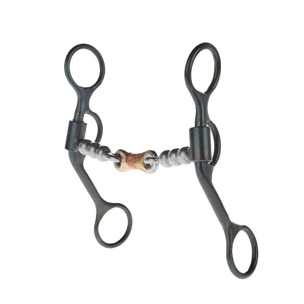 Dutton Bits Short Shank Loomis Dogbone Snaffle with Solid Bead Mouthpiece