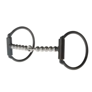 Dutton Bits Traditional Offset D Snaffle with Solid Bead Mouthpiece
