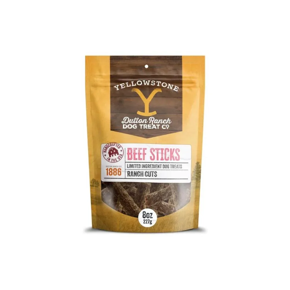 Dutton Ranch Dog Treat Co Yellowstone Cuts Beef Sticks 8oz