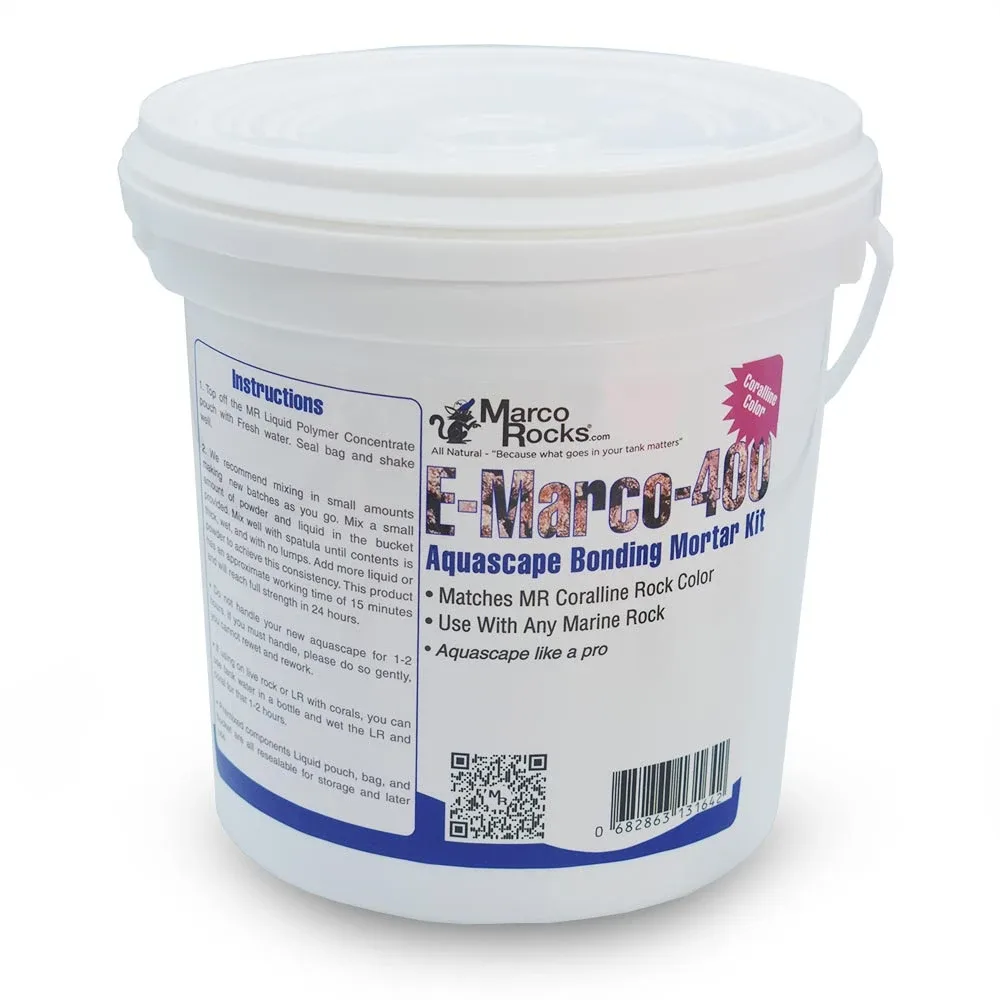 E-Marco-400 Aquascaping Coraline Color Mortar Cement Kit - Marco Rocks