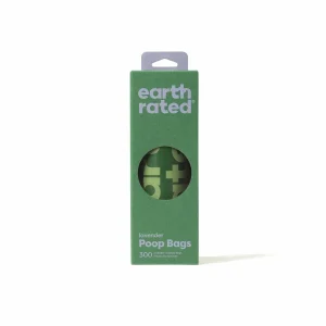 Earth Rated Lavender Poop Bags 300 ct on a Large Single Roll