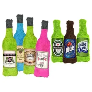 Eco-Friendly Dog Toy: Cycle Dog Duraplush Brewgear Bottles Dog Toy for Safe and Sustainable Fun