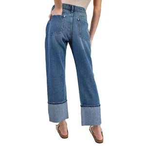 Ee Some Womens Denim Cuff Jeans