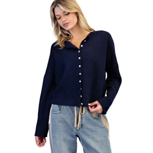 Ee Some Women's Mystic Midnight Button Down Cardigan