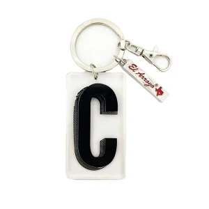 El Arroyo Marquee Letter C Keychain