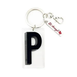 El Arroyo Marquee Letter P Keychain