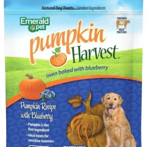 Emerald Pet Pumpkin Dog Treats Harvest Oven Baked 6 oz