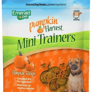 Emerald Pet Pumpkin Harvest Dog Treats Mini Trainers Soft & Chewy 6 oz