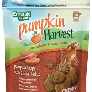 Emerald Pet Pumpkin Harvest Oven Baked Dog Treats with Sweet Potato