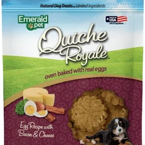 Emerald Pet Quiche Royal Bacon and Cheese Treat for Dogs