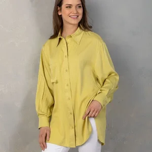 En Merci Country Grace Lemon Button Down Top