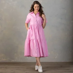En Merci Country Grace Pink Tiered Dress