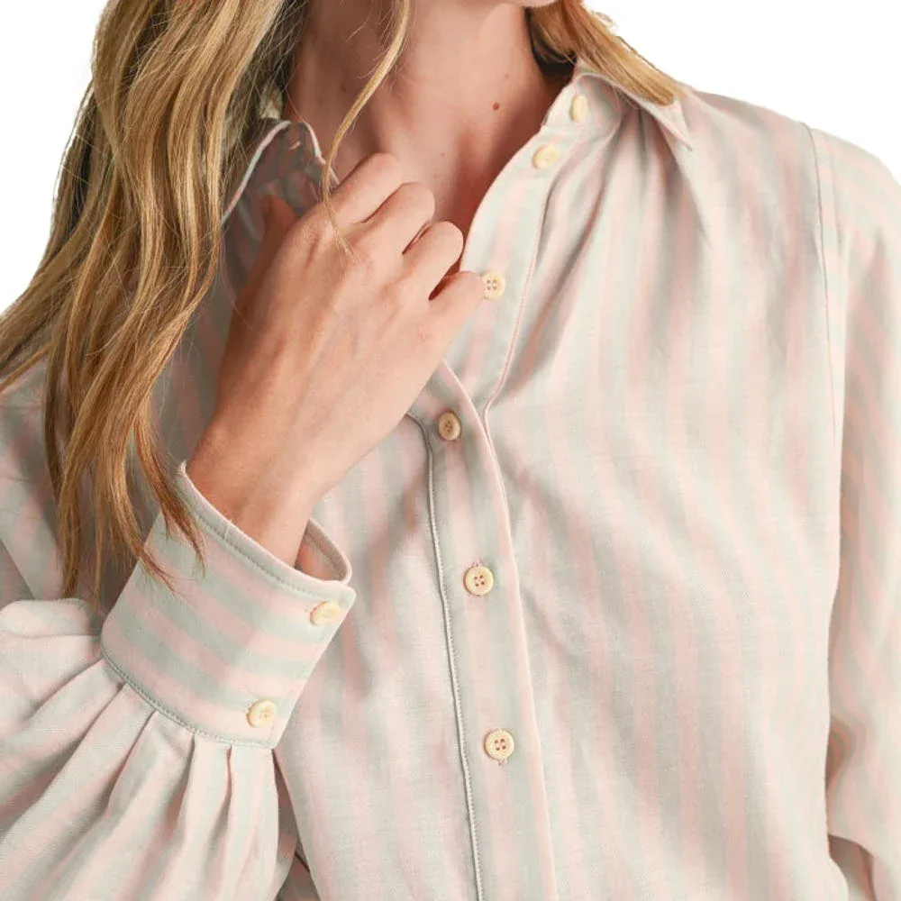 En Merci En Wom Pink Blue Stripe Batwing Top - Image 2