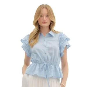 Entro Women's Blue Top