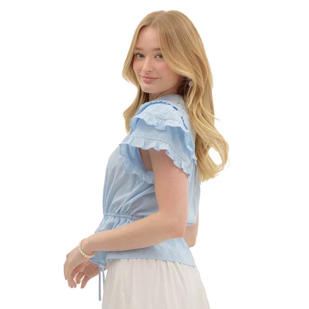 Entro Women's Blue Top - Image 2