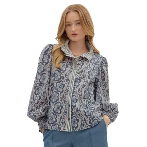 Entro Women's Midnight Print Long Sleeve Top
