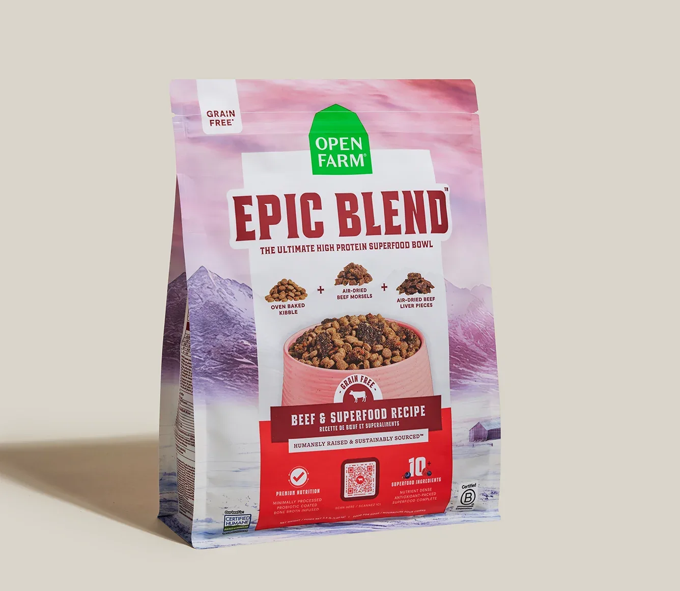 Epic Blend Beef & Superfood Grain-Free Dog Kibble - Image 2