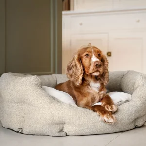 Essentials Herdwick Oval Bed in Sandstone by Lords & Labradors